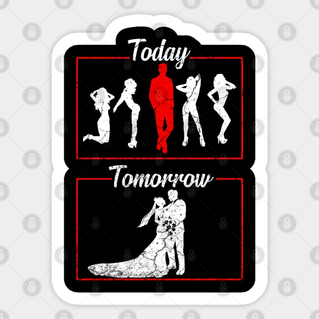 Funny Bachelor Groom Sticker by Mila46